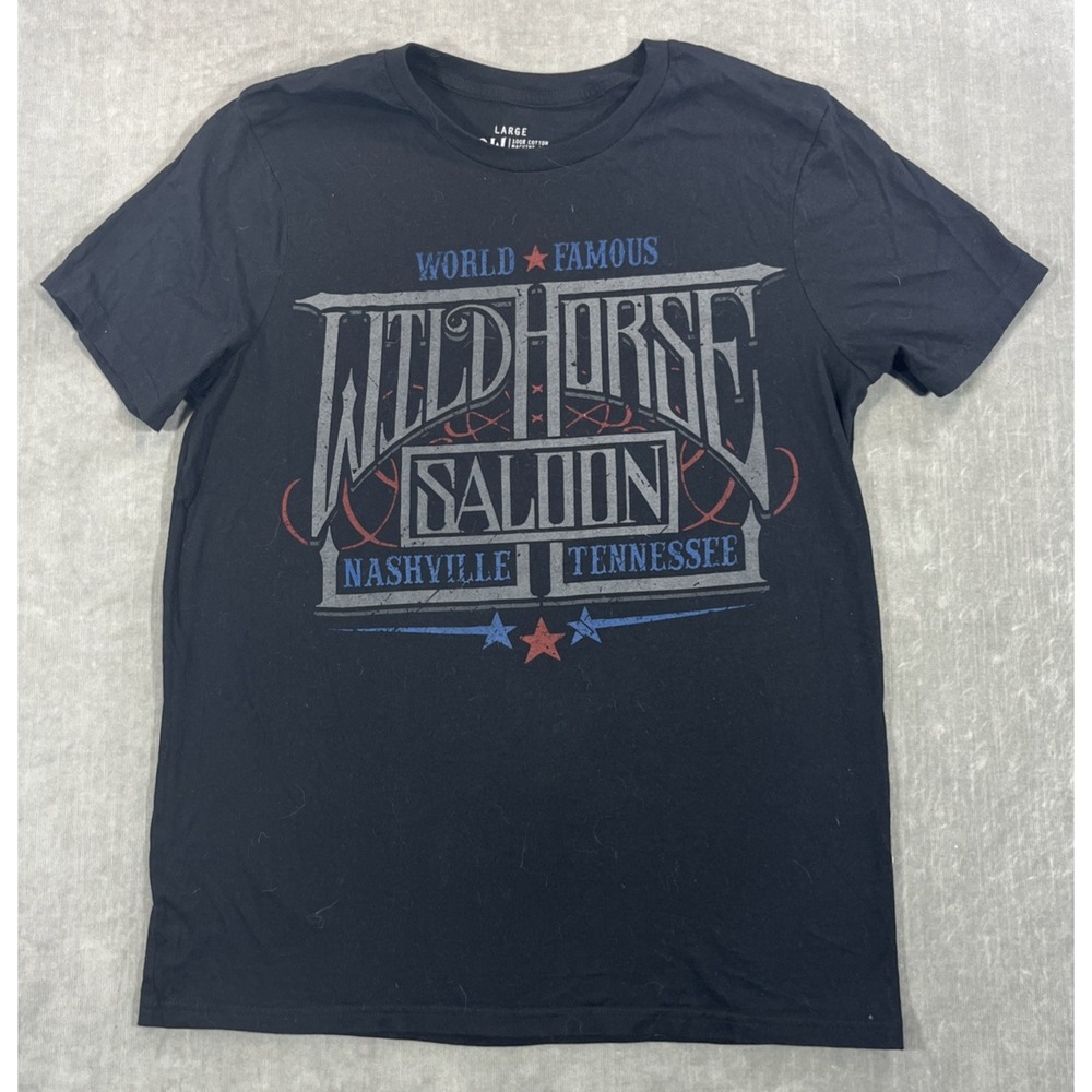 Wildhorse Saloon Nashville TN Mens Large Black Graphic‎ T-Shirt Country Music